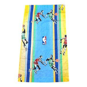 NBA Basketball Curtain 44.5"x25.5" Sports Themed  Vintage Fabric Crafts Boys
